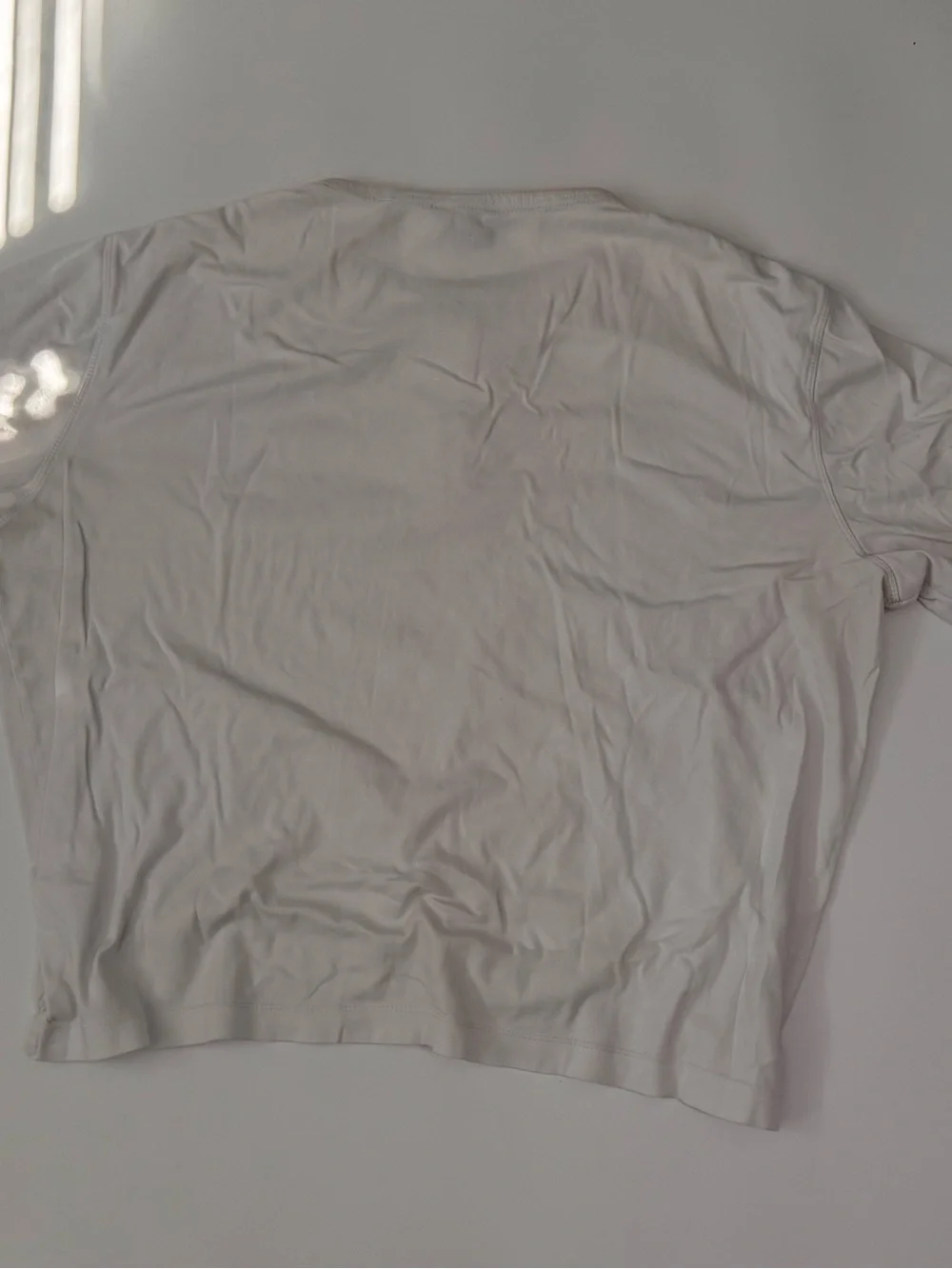 Banana Republic White Short-Sleeve Henley